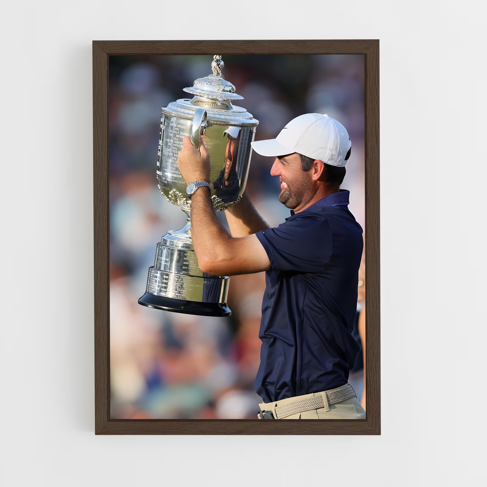 Poster Le Triomphe de Scheffler – affiche Golf (vue 5)